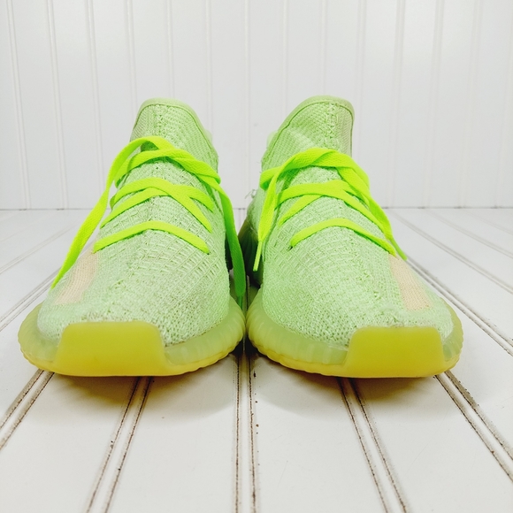 Adidas Yeezy Boost 350 V2 Glow Athletic Lace Up Sneakers F350 - Picture 3 of 11